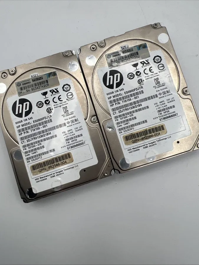 Жёсткий диск HP 900GB 10K 2.5in SAS HDD EG0900FDJYR 7200RPM 64MB Cache