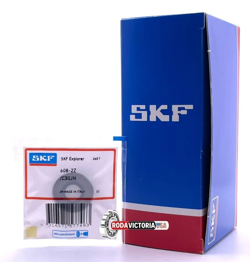 Подшипник SKF 608-2Z/C3GJN 8x22x7mm SKF Deep Groove Ball Bearing