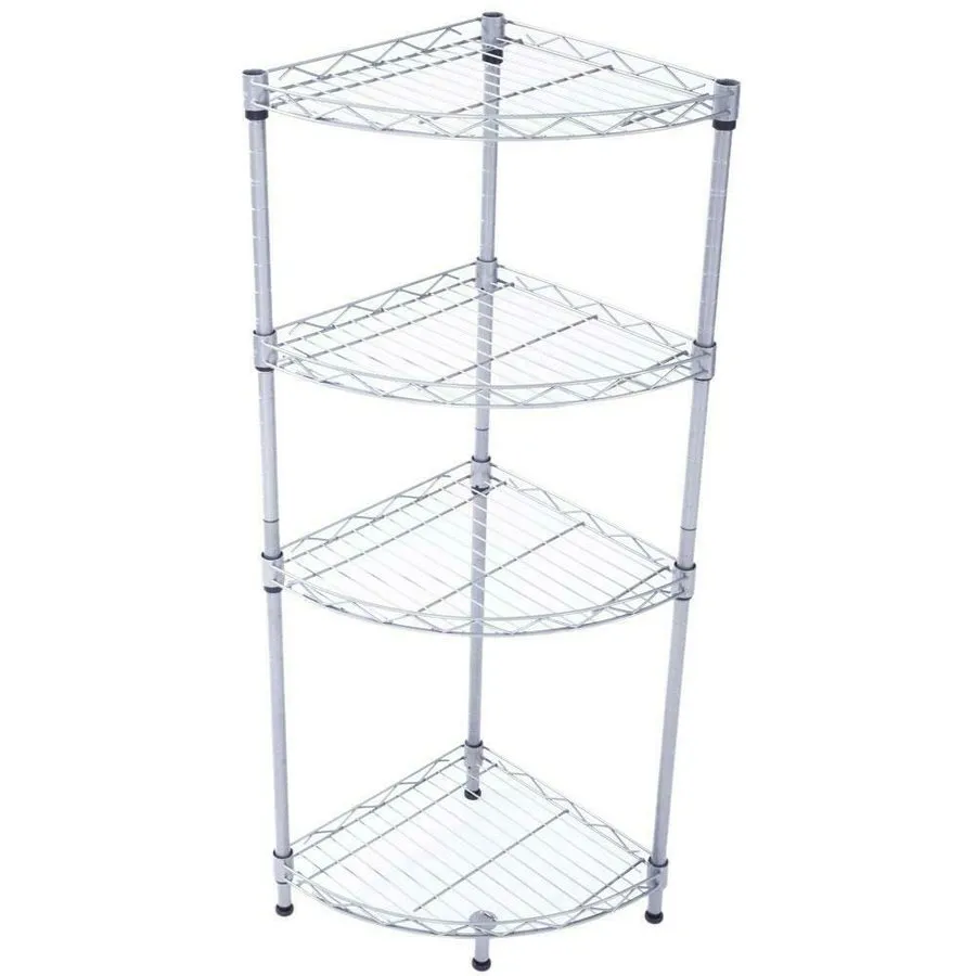 Стойка/шкаф 4-Tier Metal Wire Storage Shelves, Adjustable Standing Storage Rack