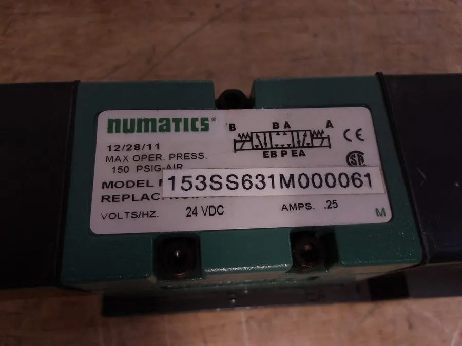 Электромагнитный клапан NUMATICS PNEUMATIC SOLENOID VALVE 153SS631M000061