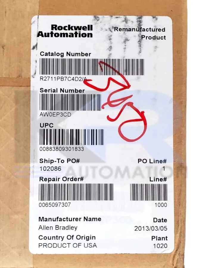Панель оператора Allen‑Bradley 2711P-B7C4D2 HMI Terminal 24VDC