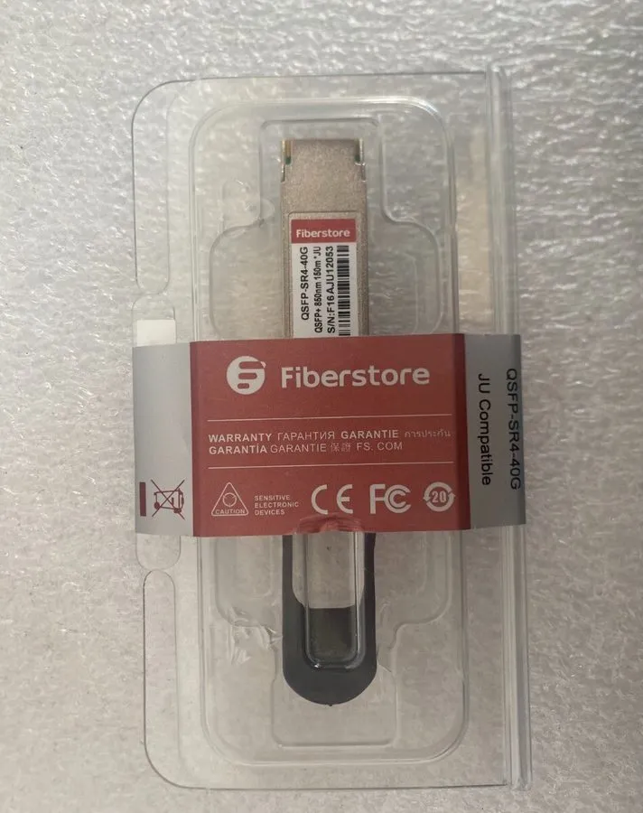 Трансивер Fiberstore QSFP-SR4-40G 40GBASE-SR4 QSFP+ 850nm MPO DOM Transceivers M