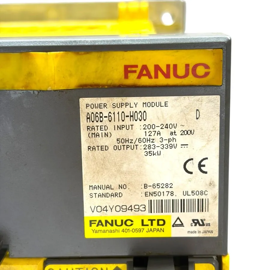 Блок питания FANUC Power Supply Module A06B-6110-H030 PSM-35i 35kW 200-240V CNC  — фото лота 1
