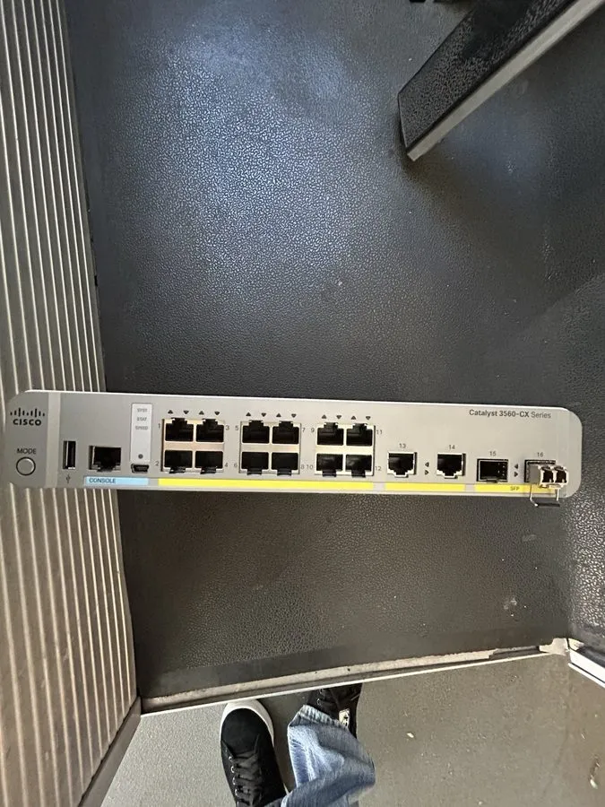Коммутатор Cisco WS-C3560CX-12TC-S, 12 Port 3560-CX Data IP Base Switch 12 GE