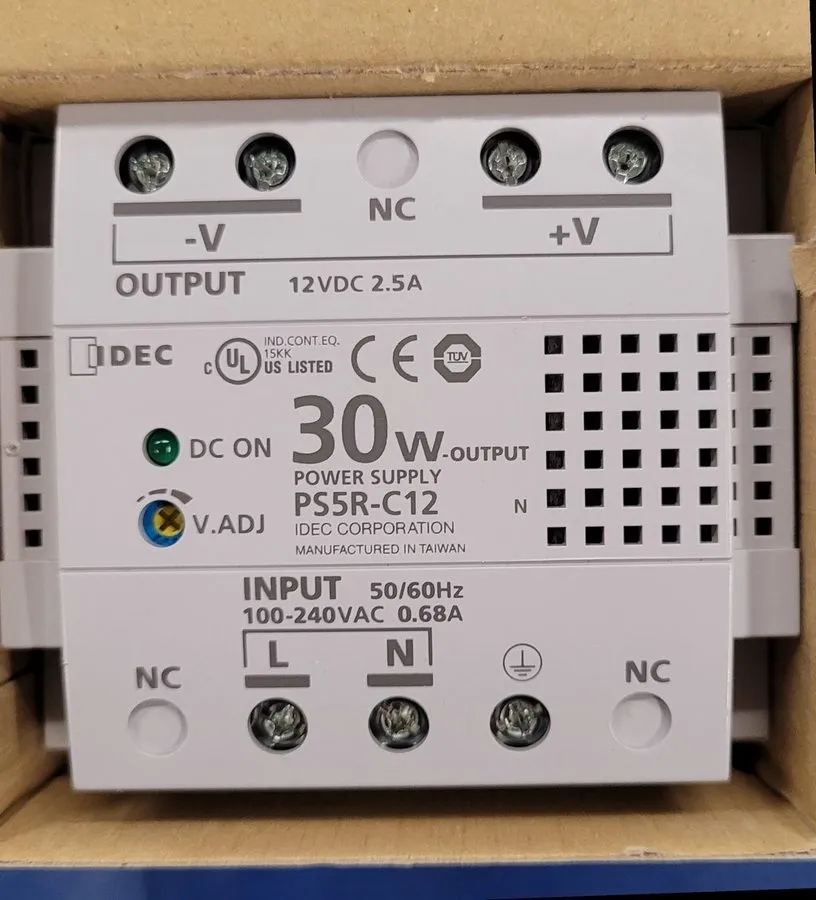 Блок питания IDEC PS5R-C12 30 Watt 12v DC (2.5 amp) Power Supply, DIN Rail Mount — фото лота 1