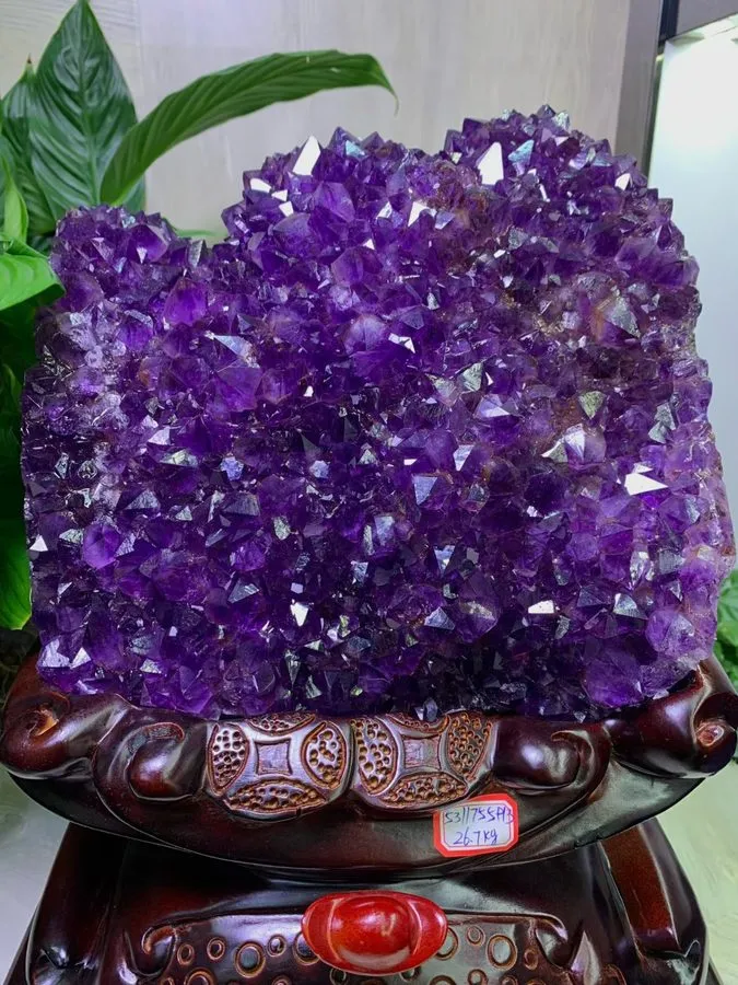 Лабораторный прибор 58.74LB TOP Natural Uruguay Amethyst flowers quartz crystal