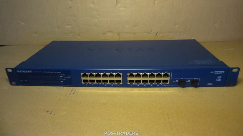 Коммутатор NETGEAR GS724T 24-Port Gigabit Managed Switch ProSAFE Rackmount VLAN