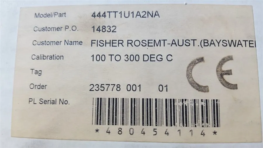 Датчик температуры Rosemount 444TT1U1A2NA Alphaline Temperature Transmitter 45VD — фото лота 1