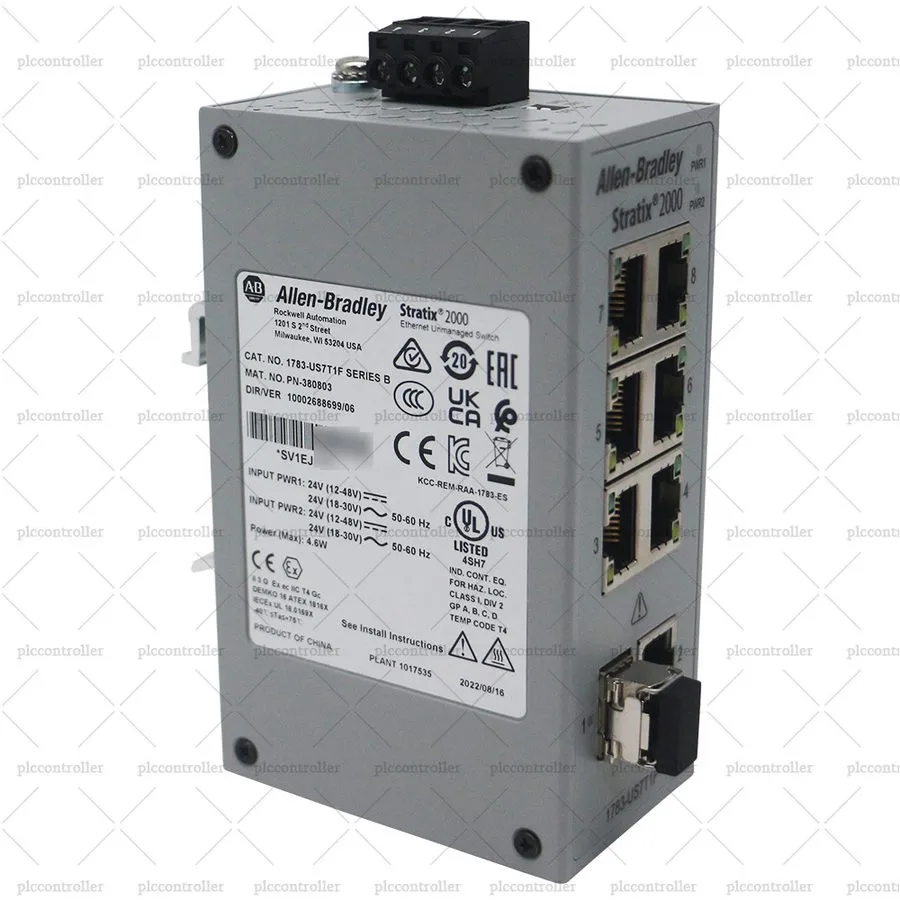 Коммутатор 1783-US7T1F Allen Bradley Stratix2000 Unmanaged switch 7 copper 10/10