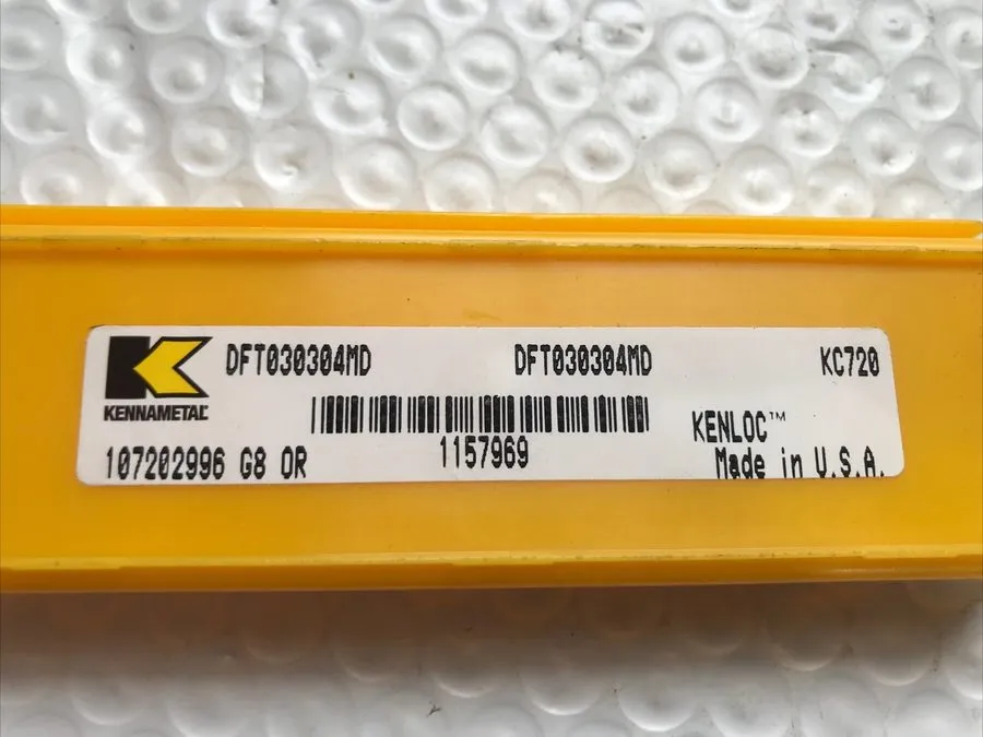 Режущий инструмент Kennametal DFT030304MD Carbide DFT Drilling Insert KC7140 — фото лота 1