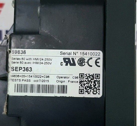 Реле защиты SCHNEIDER ELECTRIC 59836 SEP363 EASERGY SEPAM SERIES 60 Digital Prot