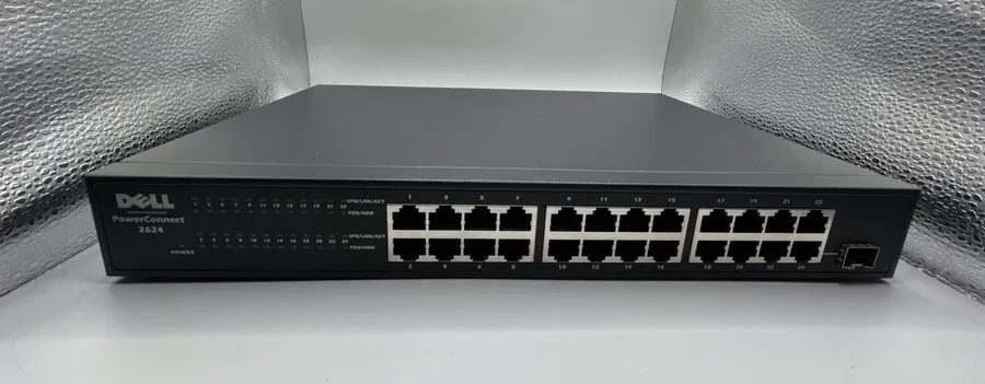 Коммутатор Dell PowerConnect 2624 24-Port Gigabit Managed Ethernet Switch Rackmo
