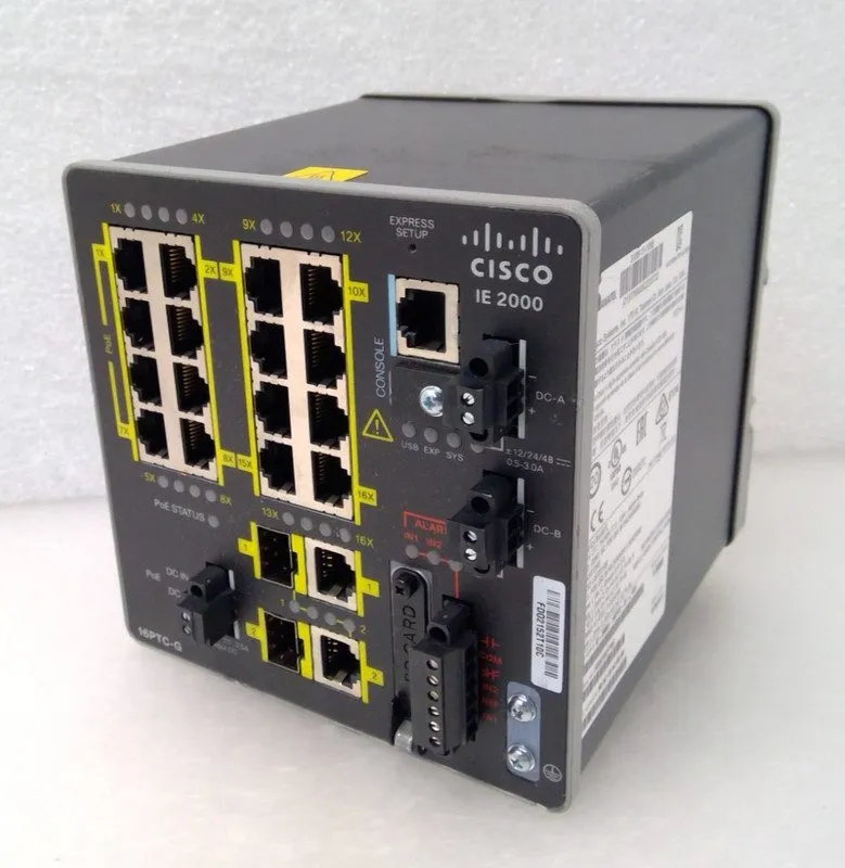 Коммутатор IE-2000-16PTC-G-L Cisco IE2000 Industrial Ethernet Switch with POE — фото лота 1