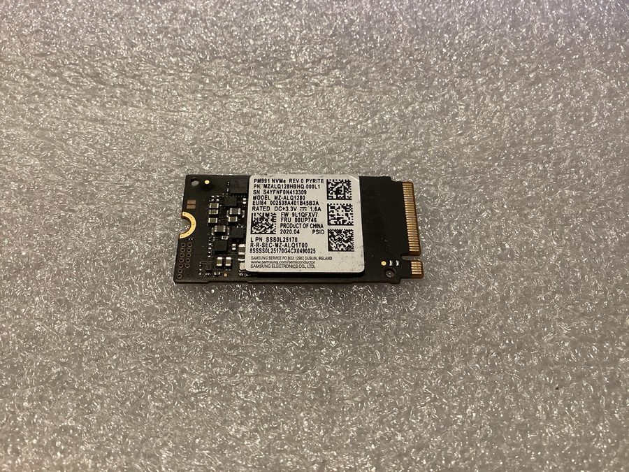 SSD-накопитель SAMSUNG PM991 256GB SSD M.2 2230 PCIE 3.0 X4 NVME SSD BLACK