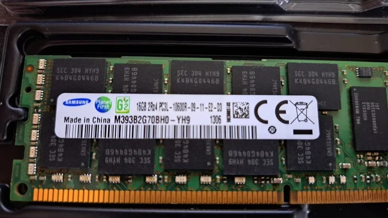 Модуль памяти M393B2G70BH0-YH9 Samsung 16GB DDR3 Registered ECC PC3-10600 1333Mh