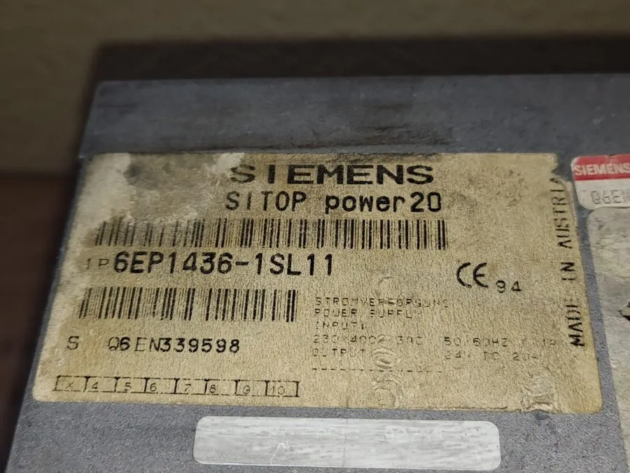 Блок питания Siemens Power Supply 6EP1436-1SL11 SITOP Power 20 E-Stand 4