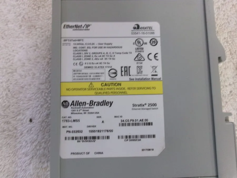 Коммутатор Allen Bradley 1783-LMS5 Stratix 2500 Switch 5 Port Lightly Managed