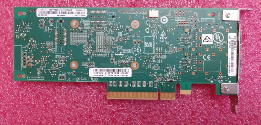 Контроллер Lenovo 01KR586 QLogic QLE2692-LNV Dual Port 16Gb FC HBA BK3210407-33 