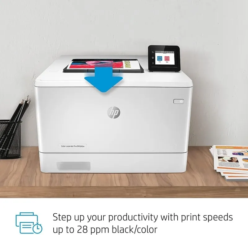Лазерный принтер HP Color LaserJet Pro M454dw Wireless Color Laser Printer 514 P
