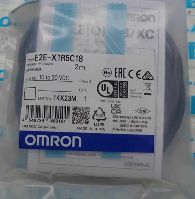 Датчик приближения Omron E2E-X1R5C18 2M 10-30VDC Proximity Switch Sensor