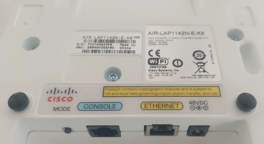 Точка доступа Wi-Fi Cisco Aironet AIR-LAP1142N-E-K9 Dual Band 802.11n PoE Wirele — фото лота 2
