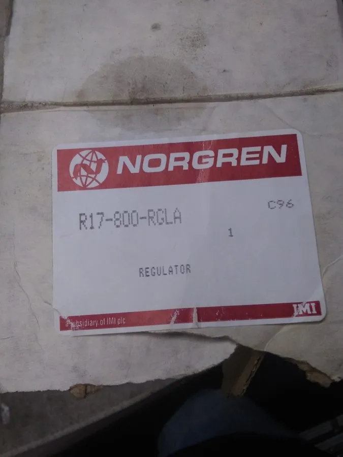 Трубопроводная арматура NORGREN,R17-800-RNLA,PRESSURE REGULATOR 300 PSIG