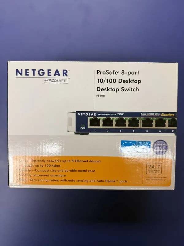 Коммутатор NetGear ProSafe (FS108IS) 8-Ports External Switch