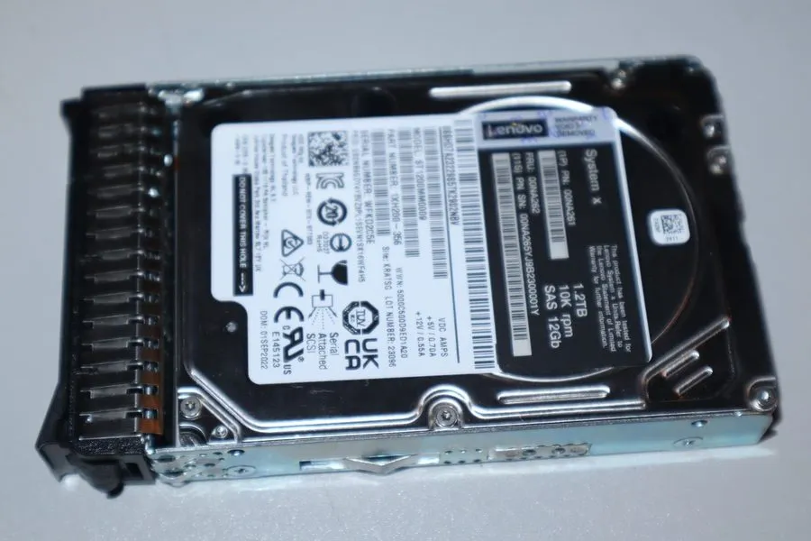 Жёсткий диск Lenovo 00NA262 SystemX 1.2TB 2.5" 10K SAS 12Gb/s G3HS HotSwap 2.5" 