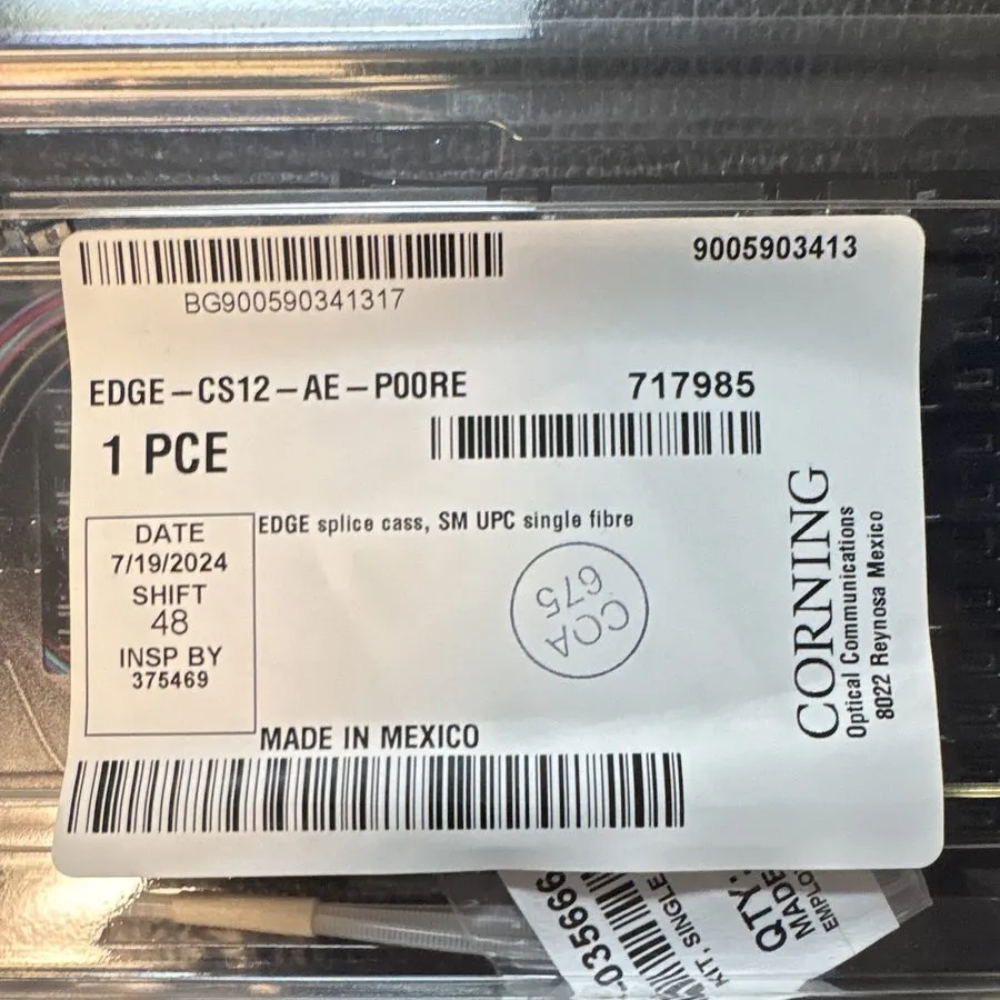 Оптическая кассета Corning Single-Mode UPC Single Fibre Splice Cassette EDGE-CS1