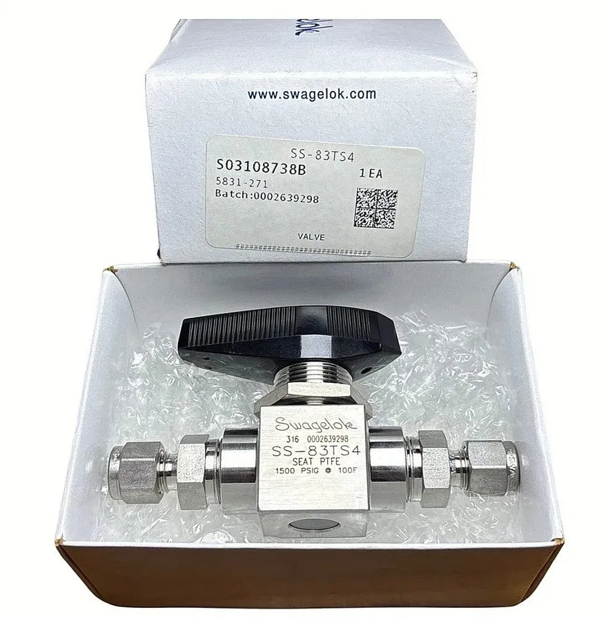 Клапан WHITEY/SWAGELOK BALL VALVE 1/4" COMP, SS-83TS4, #128R16