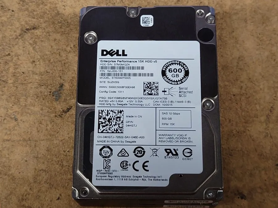 Жёсткий диск DELL 1MJ200-151 ST600MP0005 600GB 15K 2.5" SAS HDD