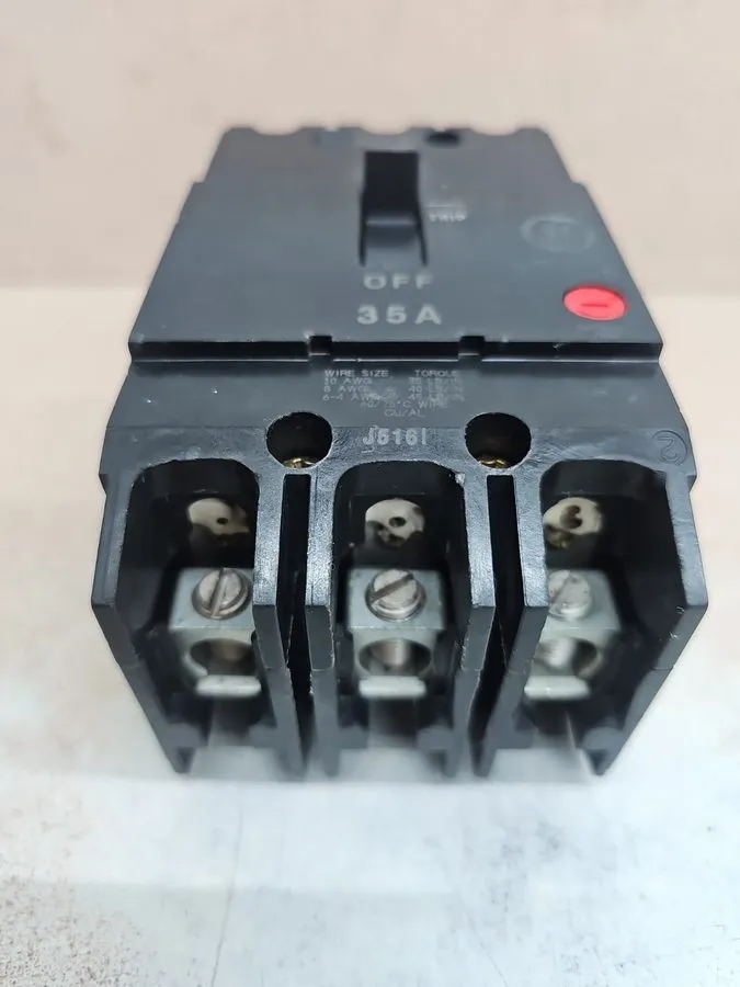 Автоматический выключатель GE TEY335 35A 3-Pole 277/480V AC Molded Case Circuit 