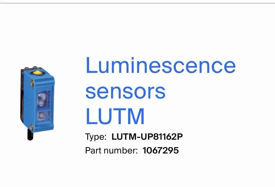 Фотоэлектрический датчик SICK LUTM-UP81162P Luminescence Photoelectric Sensor 12 — фото лота 2
