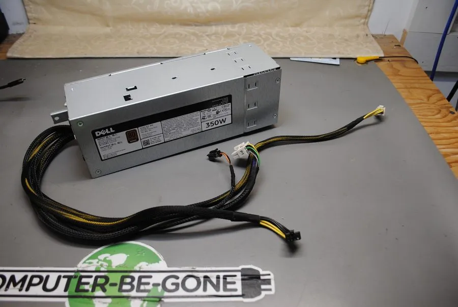 Блок питания DELL POWEREDGE SERVER T340 GEN 14 FIXED POWER SUPPLY 350W NW98H G9T — фото лота 2