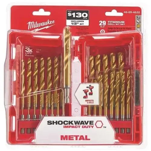 Режущий инструмент Milwaukee 48-89-4632 Impact Duty Drill Bit Set, 29-Piece, Ste — фото лота 1