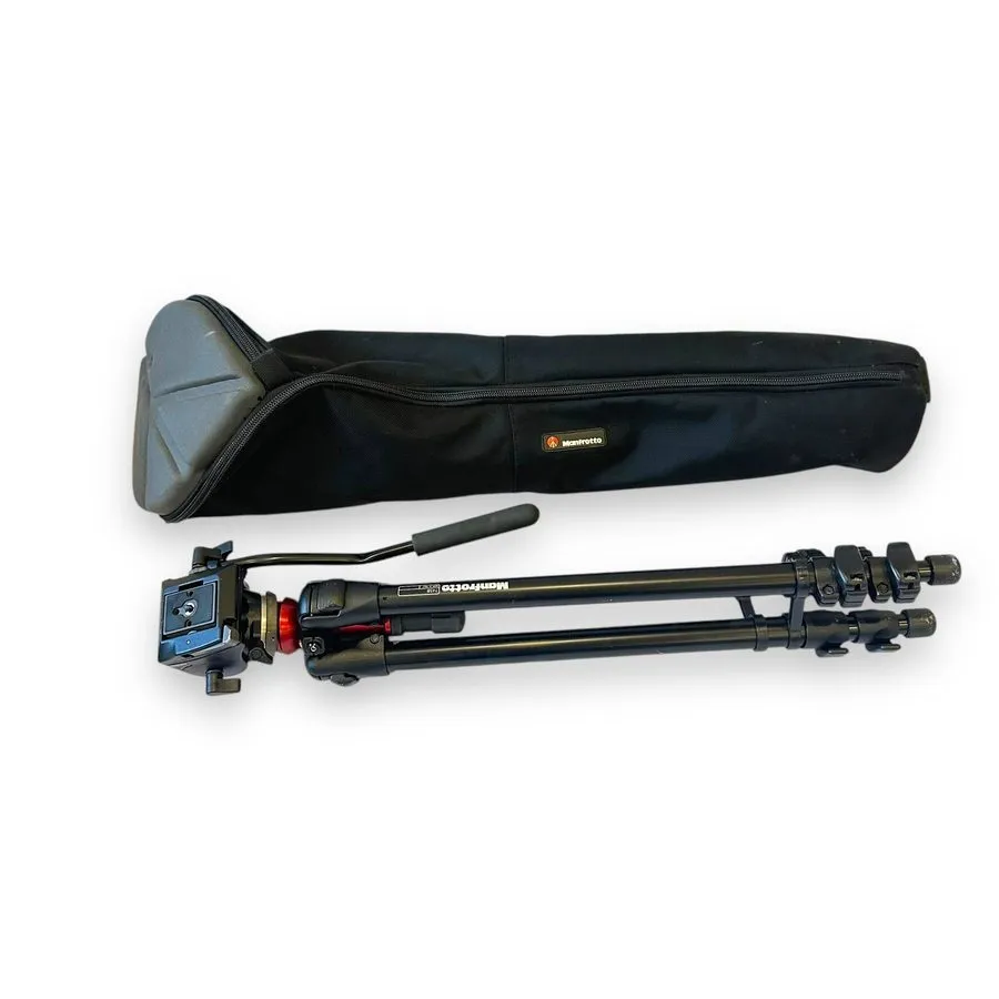 Оборудование видеонаблюдения Manfrotto 745B 701RC Tripod Set Fluid Head With MBA — фото лота 1