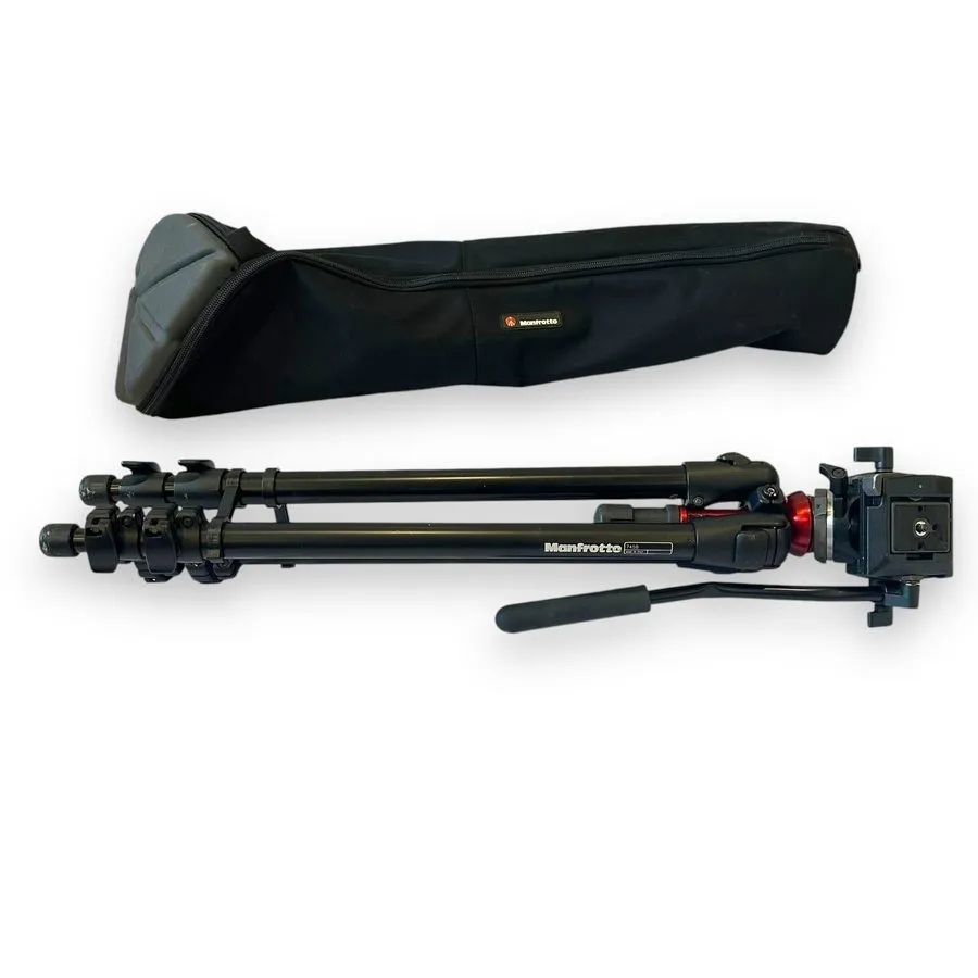 Оборудование видеонаблюдения Manfrotto 745B 701RC Tripod Set Fluid Head With MBA — фото лота 2