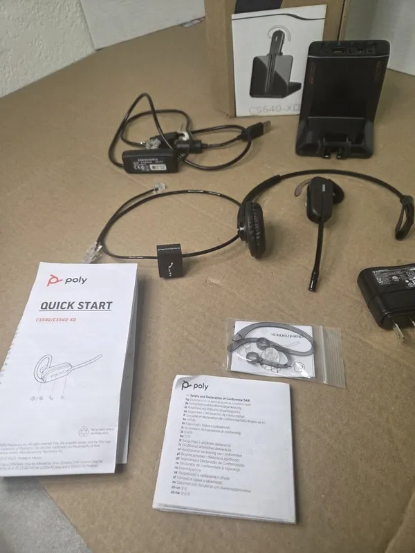 VoIP-шлюз Plantronics CS540-XD, 900MHZ, Wireless Headset Bundle