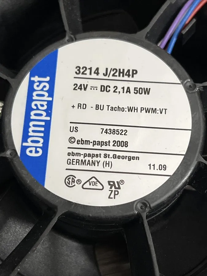 Вентилятор ebm-papst 3214J/2H4P FAN AXIAL 92X38MM 24VDC 4 WIRE