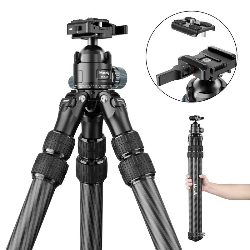Камера Manbily WZ-2836 Carbon Fiber Tripod Ball Head Tripod Arca Swiss & Picatin