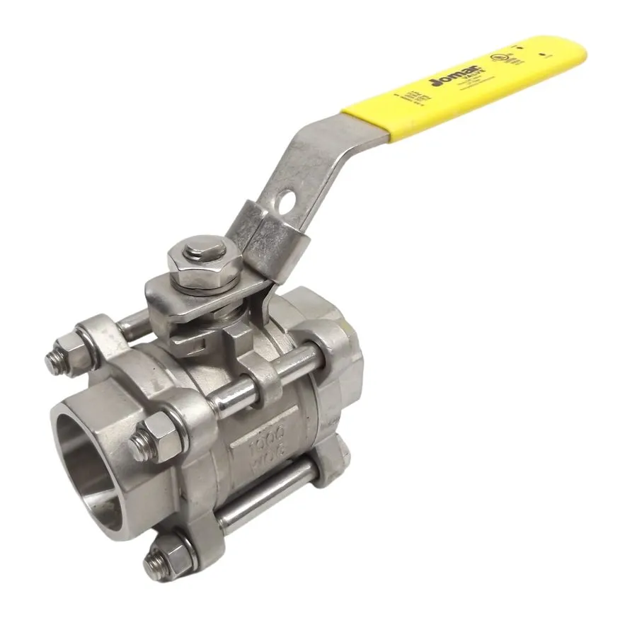 Клапан J Mar 3/4'' Stainless Socketweld Ball Valve S-SS-1000N-4B CF8M