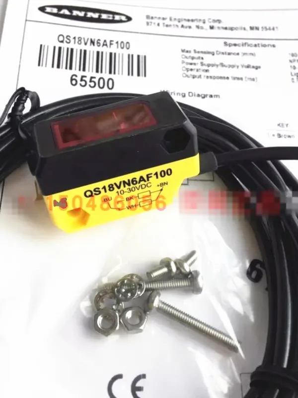 Фотоэлектрический датчик BANNER QS18VN6AF100 PHOTOELECTRIC SENSOR UNMP