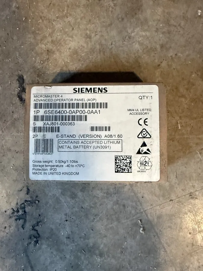 Частотный преобразователь Siemens 6SE6400-0AP00-0AA1 Advanced Operator Panel Mic — фото лота 2