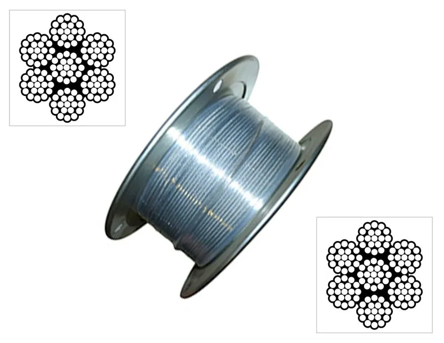 Кабель 3/16" x 100' Stainless Steel Aircraft Cable 7x19 Type 304 Marine Rigging 
