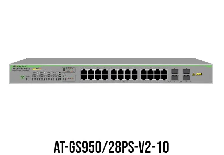 Трансивер Allied Telesis AT-GS950/28PSV2-10 Network Smarter, 24 ports, 4 SFP por — фото лота 1