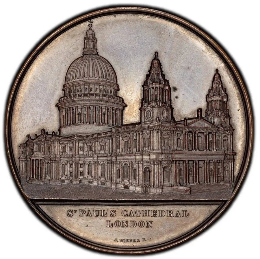 Лабораторный прибор 1853 GREAT BRITAIN-St. Paul’s Cathedral in London, J. Wiener