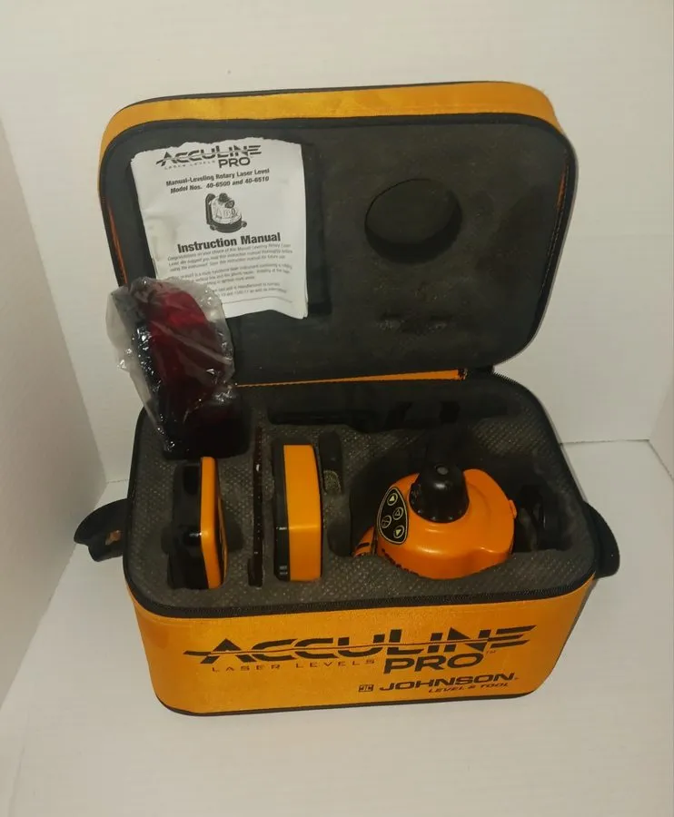 Геодезический прибор JOHNSON AccuLine Pro 40-6500 Manual Leveling Rotary 360 Deg — фото лота 1