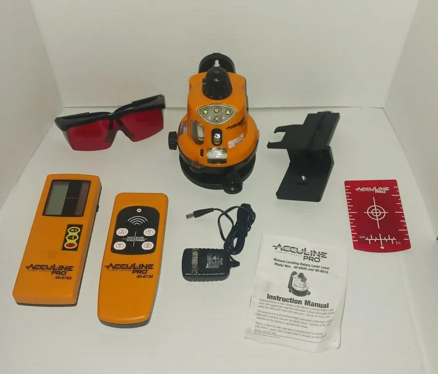 Геодезический прибор JOHNSON AccuLine Pro 40-6500 Manual Leveling Rotary 360 Deg — фото лота 2