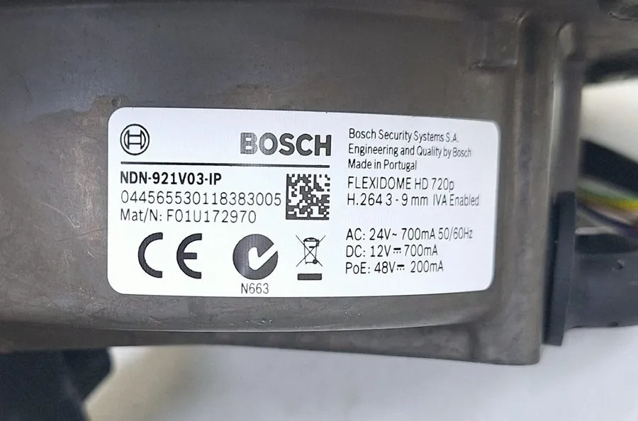 Камера Bosch NDN-921V03-IP / F01U172591 / Flexidome HD 720p D/N Fixed Dome IP Ca