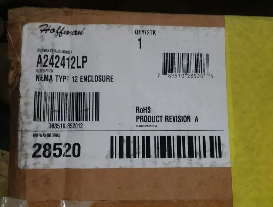 Монтажный шкаф Nvent Hoffman A242412LP NEMA TYPE 12 Enclosure